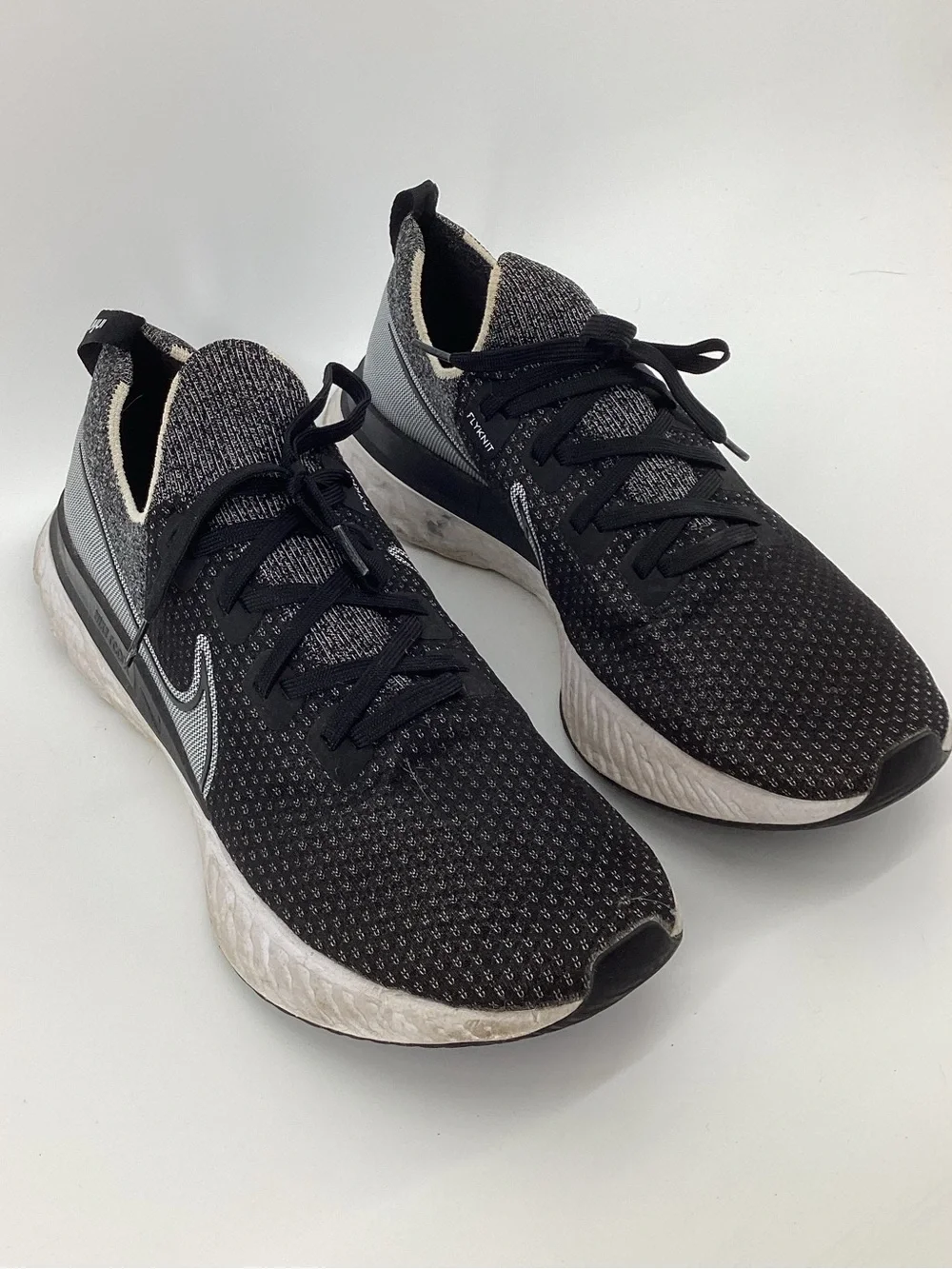 Nike Black & Gray Infinity React Knit Running Sneakers